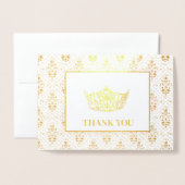 Miss America stijl verkiezing kroon Folie Kaarten (Voorkant met envelop)