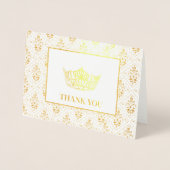 Miss America stijl verkiezing kroon Folie Kaarten (Voorkant)