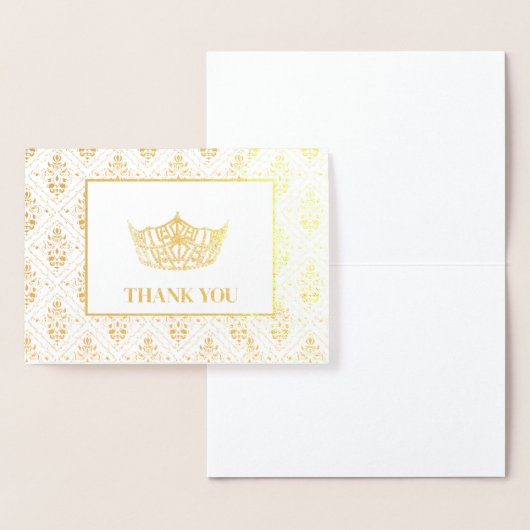 Miss America stijl verkiezing kroon Folie Kaarten (Display)