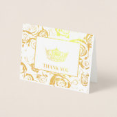 Miss America stijl verkiezing kroon Folie Kaarten (Voorkant)