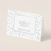 Miss America stijl verkiezing kroon Folie Kaarten (Voorkant)