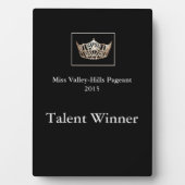 Miss America Style Awards Plaque Fotoplaat (voorkant)