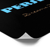 Miss America Style Believe Strive Crown Poster (Hoek)