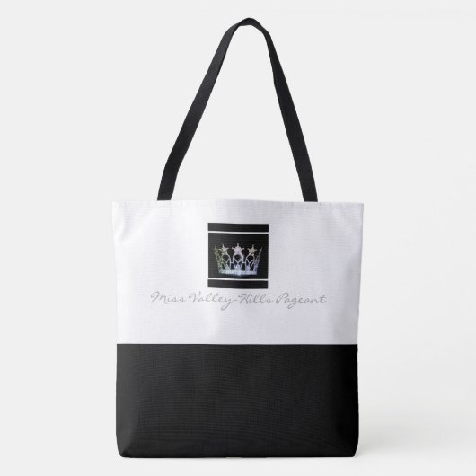 Miss America Style Black Bottom Crown Tas (Voorkant)