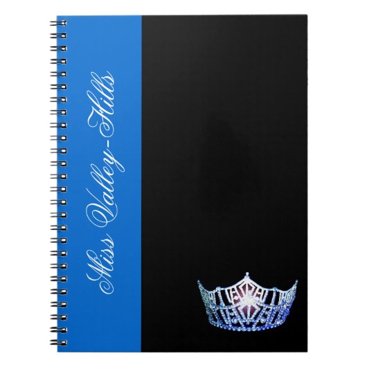 Miss America Style Blue Crown-laptop Notitieboek (Voorkant)