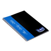 Miss America Style Blue Crown Notitieboek (Rechterzijde)