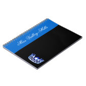 Miss America Style Blue Crown Notitieboek (Linkerzijde)