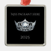 Miss America style Crown Christmas Ornament (Voorkant)