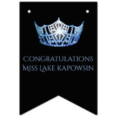 Miss America Style Crown Party Bunting Banner (Tweede vlag)