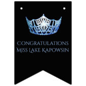 Miss America Style Crown Party Bunting Banner (Eerste vlag)