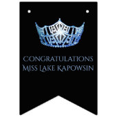 Miss America Style Crown Party Bunting Banner (Derde vlag)