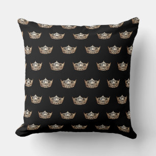 Miss America Style Crown Pillow Kussen