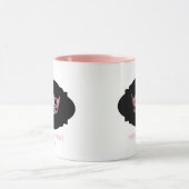Miss America style Custom Name Pink Crown Mug Mok (Midden)