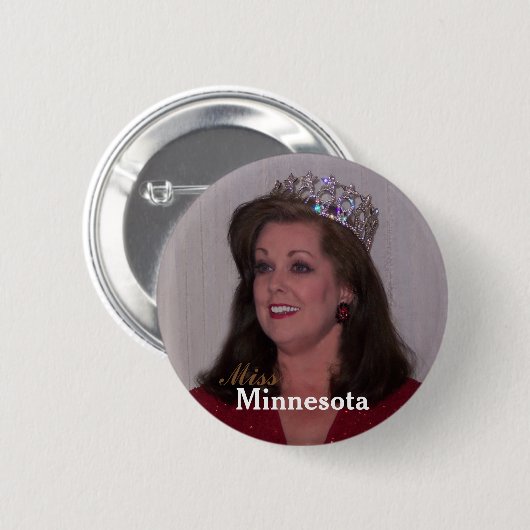 Miss America Style Custom Pageant Buttonnen Ronde Button 5,7 Cm (Voorkant /achterkant)