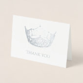 Miss America Style Folie Crown Dank u wel Folie Kaarten (Voorkant)