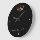 Miss America Style Gold Crown Clock Grote Klok (Hoek)