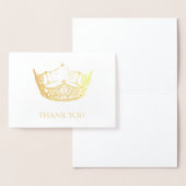 Miss America Style Gold Foil Crown Hartelijk dank Folie Kaarten (Display)