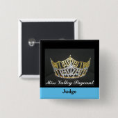 Miss America Style Judges Custom Button Pin (Voorkant /achterkant)