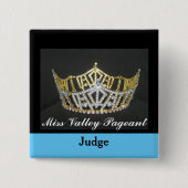 Miss America Style Judges Custom Button Pin (Voorkant)