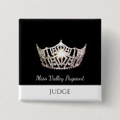 Miss America Style Judges Custom Button Pin (Voorkant)