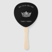 Miss America Style Paddle Fan Handwaaier (Achterkant)