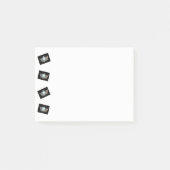 Miss America Tilted Silver Crown Post-it-Notes Post-it® Notes (Voorkant)