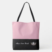Miss America Tote Tas met Zilveren Kroon-Groot Roz (Achterkant)