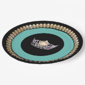 Miss America Turquoise Crown 9" Papieren Borden Papieren Bordje (Gekanteld)