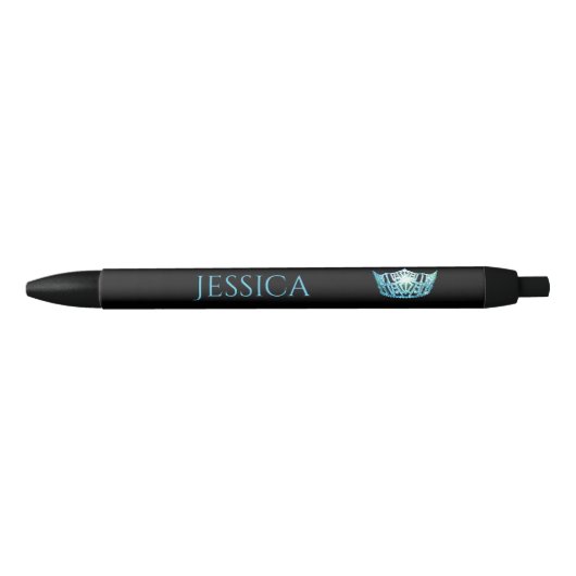 Miss America Turquoise Crown Custom Ink Pen (Voorkant)