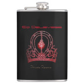 Miss America Universe stijl Crown Personal Flask Heupfles (Voorkant)