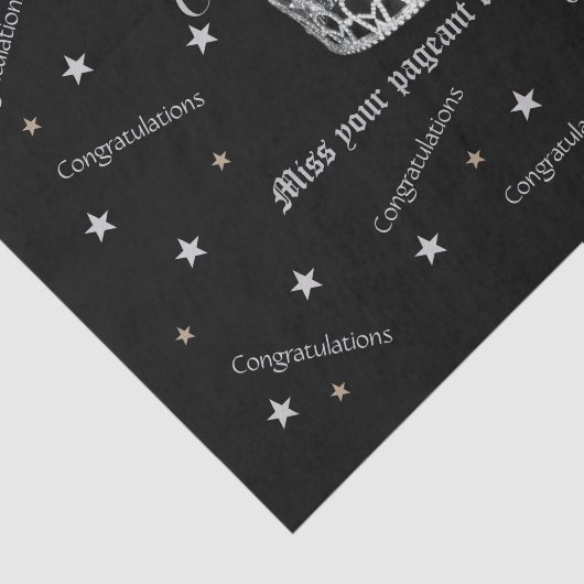 Miss America USA Felicitaties Tissue Paper Tissuepapier (Detail)