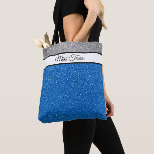 Miss America USA Pageant Faux Glitter Canvas tas