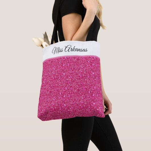 Miss America USA Pageant Faux Glitter Canvas tas (Dichtbij)