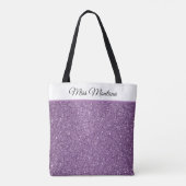 Miss America USA Pageant Faux Glitter Canvas tas (Achterkant)