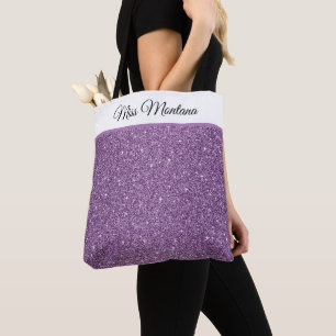 Miss America USA Pageant Faux Glitter Canvas tas