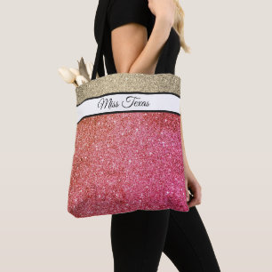 Miss America USA Pageant Nep Glitter Tote Tas