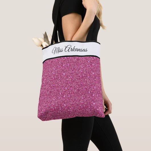 Miss America USA Pageant Nep Glitter Tote Tas (Dichtbij)