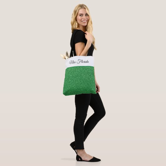 Miss America USA-pagina Glitter Tote Tas (Op model)