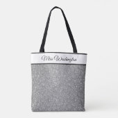 Miss America USA-pagina Glitter Tote Tas (Achterkant)