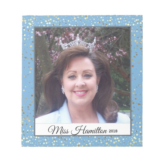 Miss America USA Rodeo Autograaf Pad-Stardust Notitieblok (Voorkant)