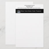 Miss America USA stijl Aangepaste briefhoofd Briefpapier (Voorkant / Achterkant)