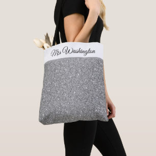 Miss America USA-verkiezing neptas glitter boodsch Tote Bag