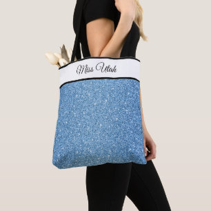 Miss America USA-verkiezing neptas glitter boodsch Tote Bag