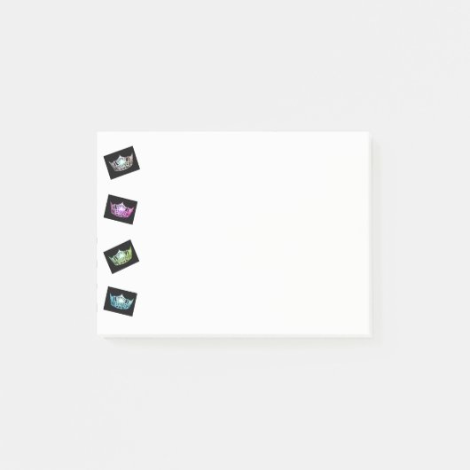 Miss America Whimsical Kronen Post-it-Notes Post-it® Notes (Voorkant)
