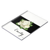 Miss America White Rose Notitieboek - Aangepaste n (Linkerzijde)