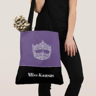 Miss America Zilveren Kroon Boodschappentas-Groot Tote Bag