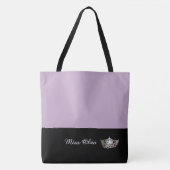 Miss America Zilveren Kroon Boodschappentas LRGE L Tote Bag (Voorkant)