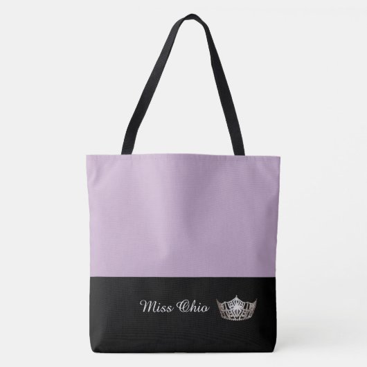 Miss America Zilveren Kroon Boodschappentas LRGE L Tote Bag (Voorkant)