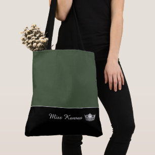 Miss America Zilveren Kroon Tote Tas-Groot Bag