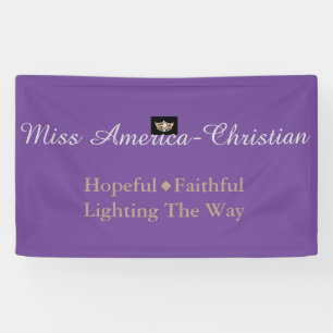 Miss Amerika-Christelijk type Aangepaste banner